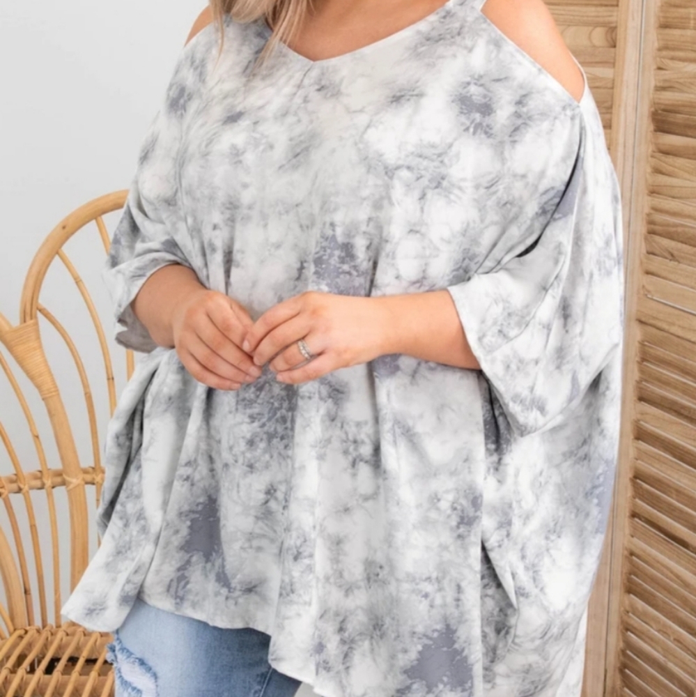 Flowy Open Shoulder Top